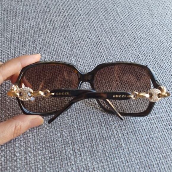 GUCCI Crystal Sunglasses GG3584/N/S in Brown - Picture 2 of 8